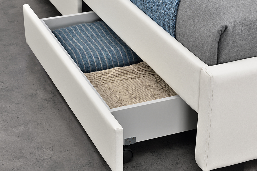 Altavoz Bluetooth 1894-1DS Bluetooth Tapseled Audio-visual Storage Bed Frame