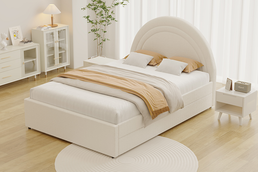 4542 BUNT BUNK TAPADO EN LA CAMA DE ALMACENAMIENTO CURVO