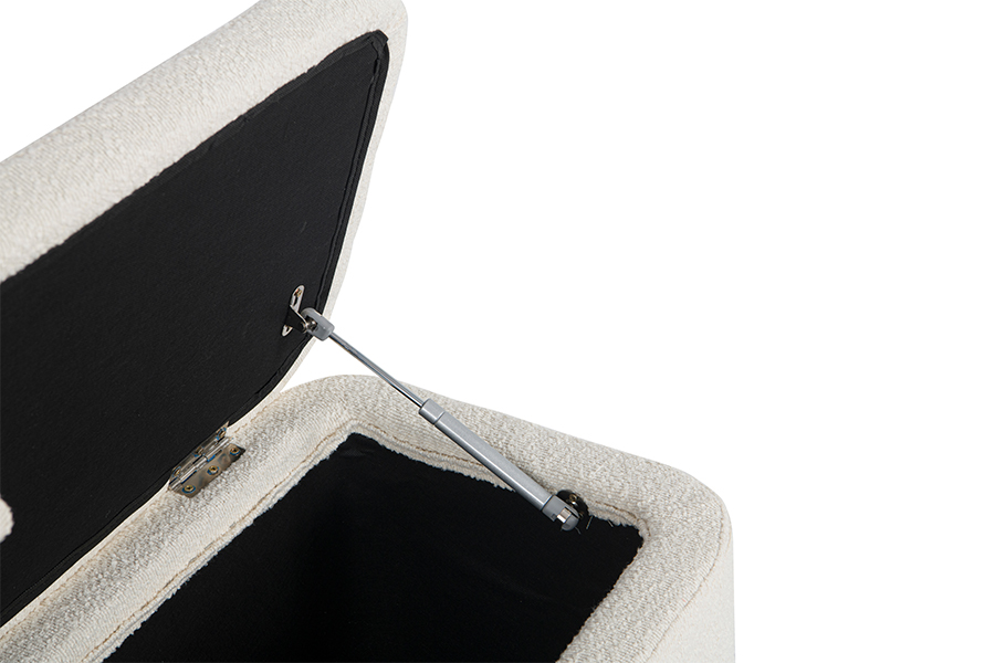 CAJA OTOMANA DE ALMACENAMENTO DE LANA DE CORDERO TAPIZADO WSS977