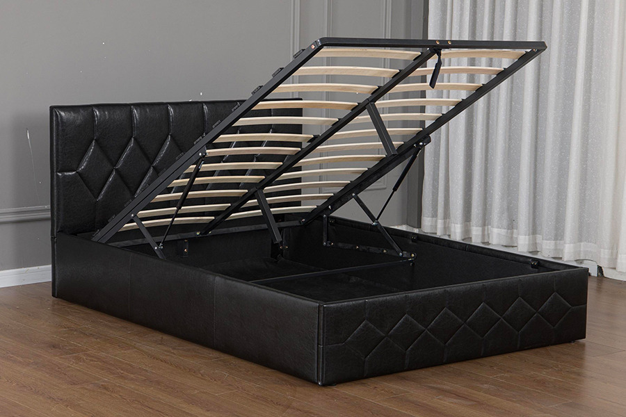 Marco de cama tapizado USB con cama ajustable de diseño de lujo 5031G