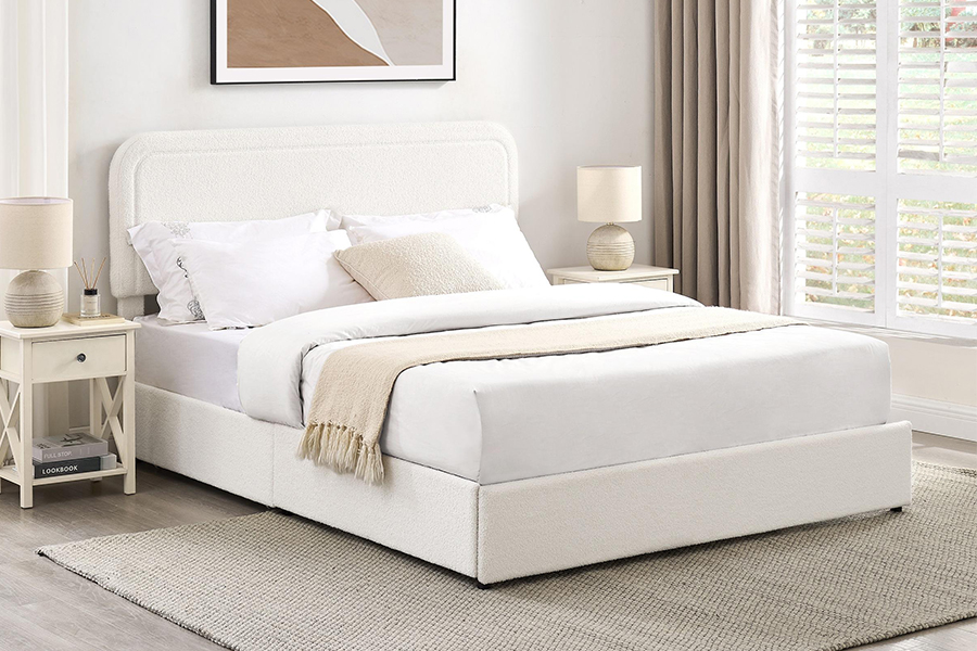 Cajones de almacenamiento de cama N3 Marcos de cama de almacenamiento tapizados duraderos