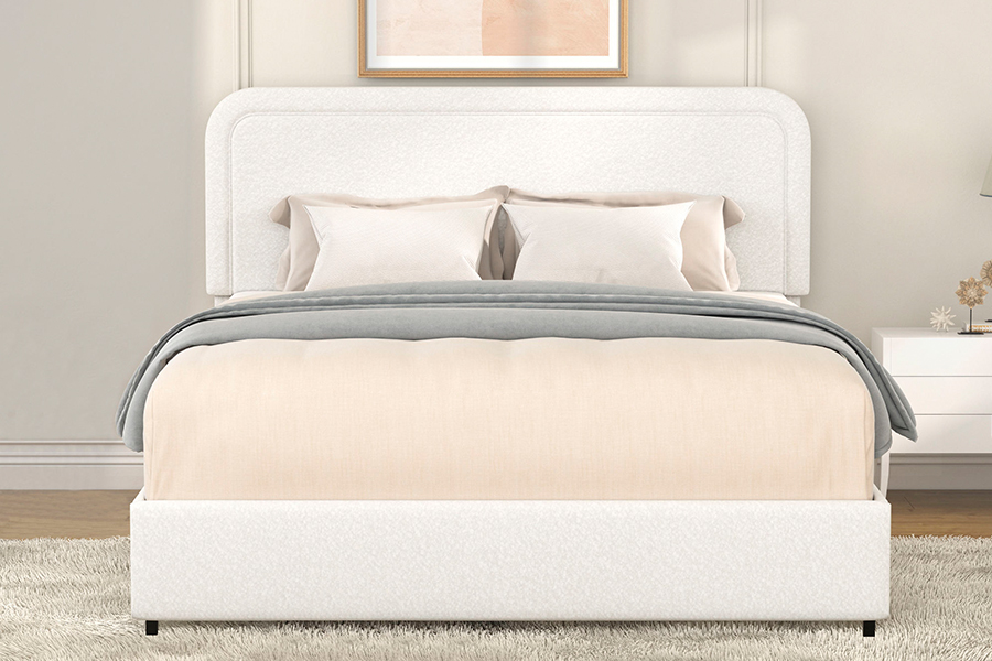 Cajones de almacenamiento de cama N3 Marcos de cama de almacenamiento tapizados duraderos