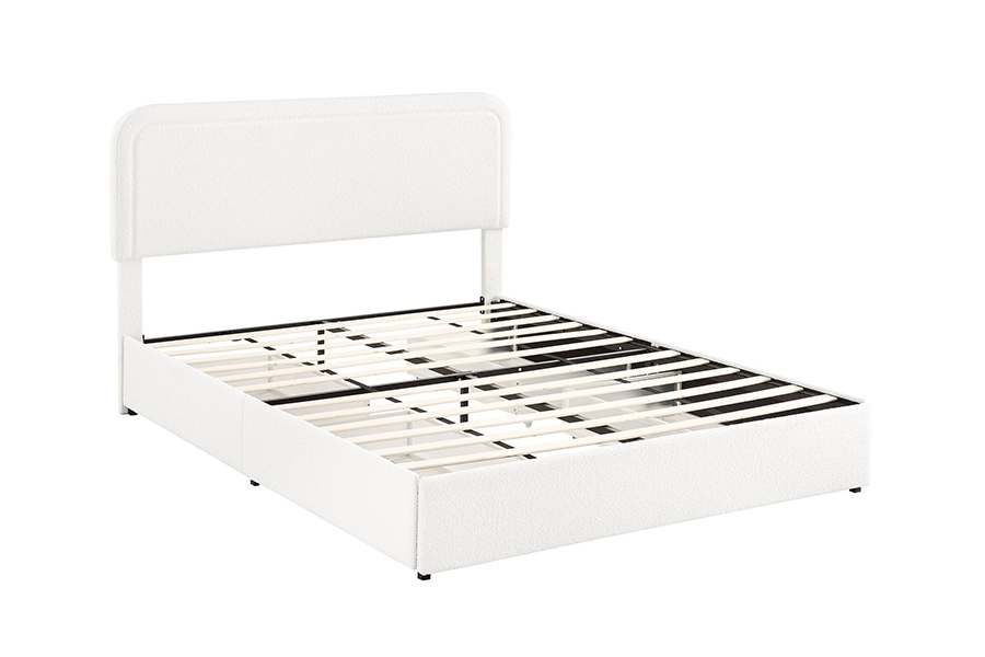 Cajones de almacenamiento de cama N3 Marcos de cama de almacenamiento tapizados duraderos