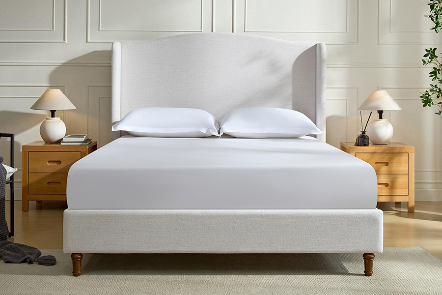 N4 Dimensiones de la cama doble tamaño king Estructuras de cama tapizadas con almacenaje