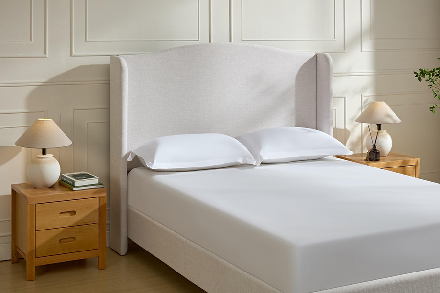N4 Dimensiones de la cama doble tamaño king Estructuras de cama tapizadas con almacenaje