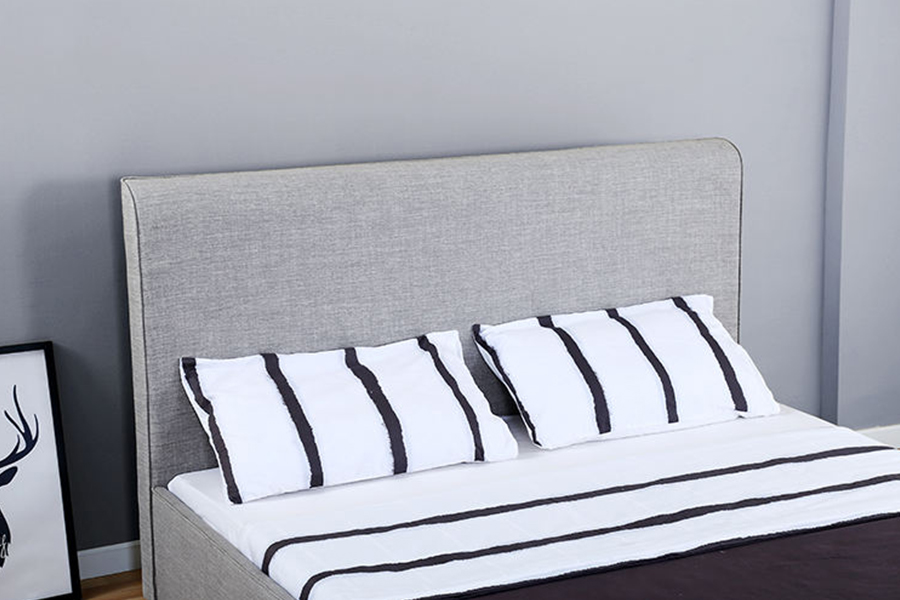 1323 Estructura de cama tapizada con litera nido, estructura suave y de madera
