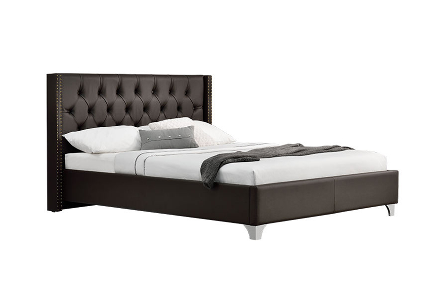 Cama tapizada con tachuelas clásicas 1210 Wing Design