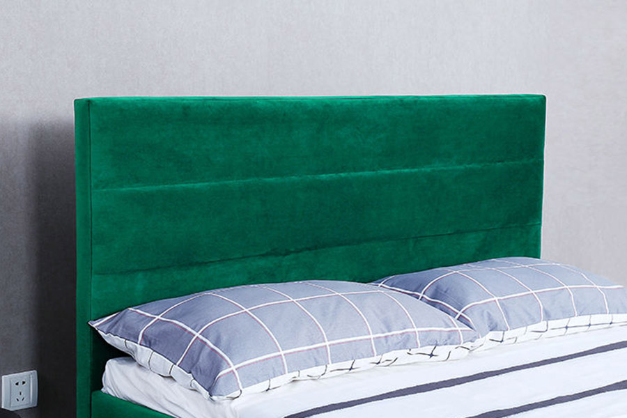 1347 Cama King Size de lujo Cama tapizada de diseño moderno