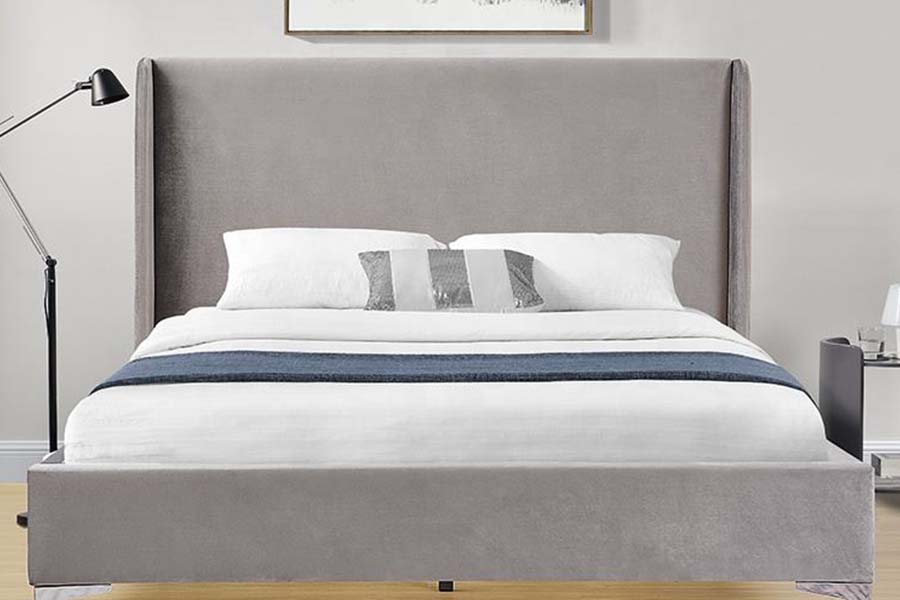 Cama tapizada con estructura de cama de tamaño completo 1575
