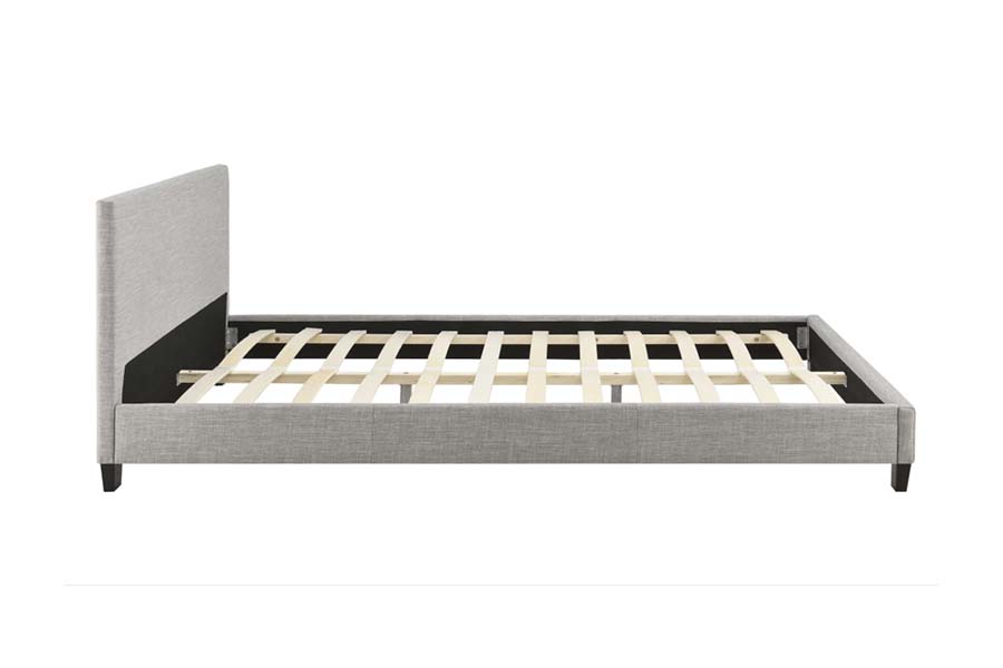 1803 Cama de tela de lino gris Cama tapizada con tapicería suave
