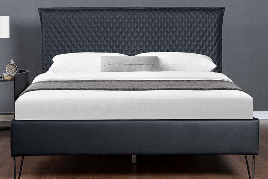 Cama Bett de cuero 1664 Cama tapizada de estilo moderno