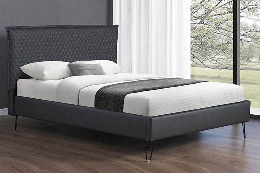 Cama Bett de cuero 1664 Cama tapizada de estilo moderno