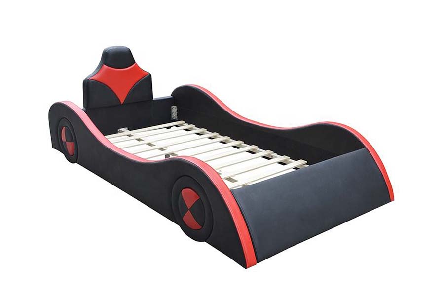 Cama de cuero 1510 Camas de coche Cool Shape para niños