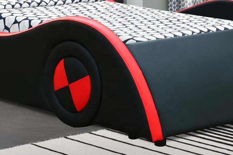 1497 Camas de coche estilo Super Racing Car en forma de S para niños