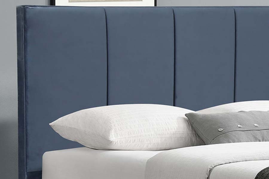 Cama doble de tela 1495 Cama tapizada con estructura de cama duradera
