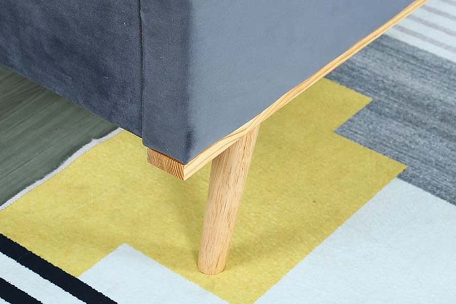 Cama doble de tela 1495 Cama tapizada con estructura de cama duradera