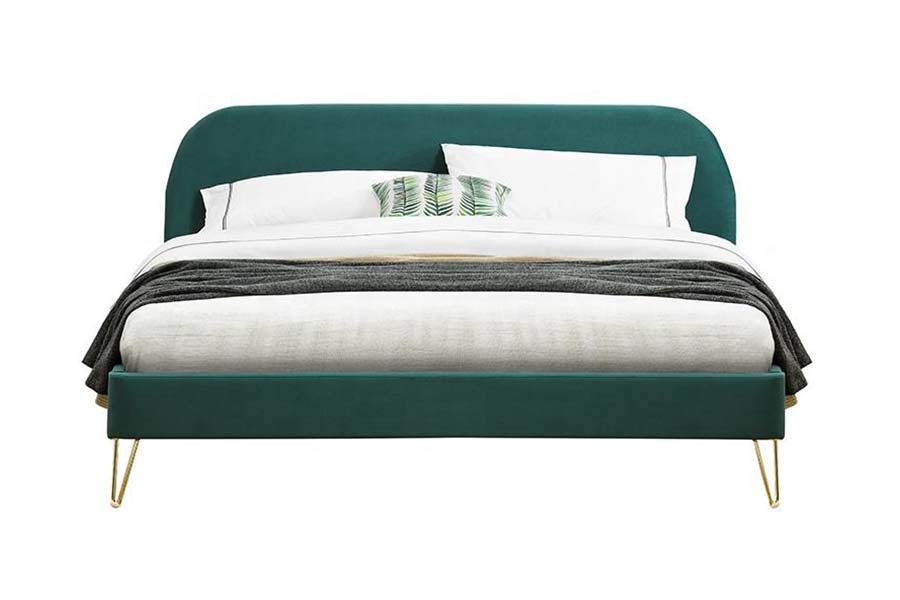 1475 Cama tamaño king de alta calidad, cama tapizada
