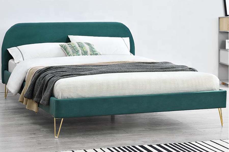 1475 Cama tamaño king de alta calidad, cama tapizada