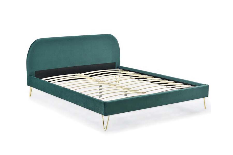 1475 Cama tamaño king de alta calidad, cama tapizada